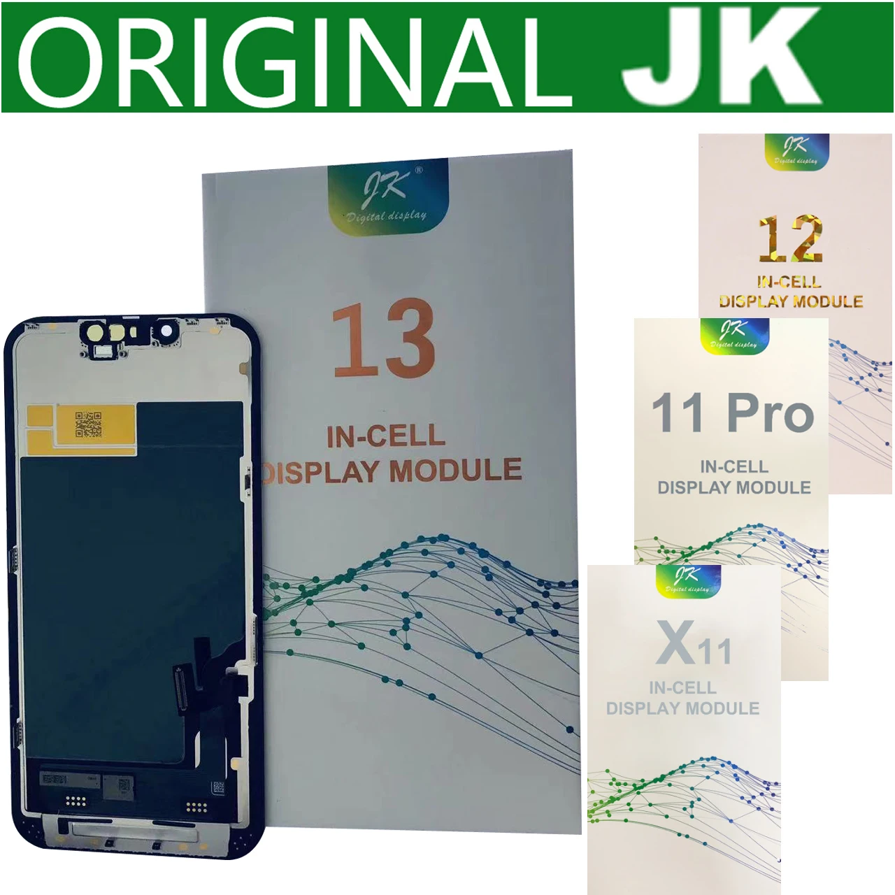 

Top 10PCS ORIGINAL JK LCD Display For iPhone X XR Xs 11 12 13 13pro 12Pro 11pro Max Touch Screen Digitizer Assembly True Tone