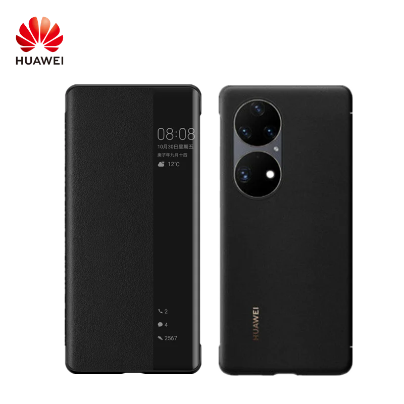 Kup Oryginalna Obudowa HUAWEI P50 Smart View Z Klapką Smart Magnetic PU Odporna Na Zarysowania I ścieranie Obudowa Na Telefon Komórkowy