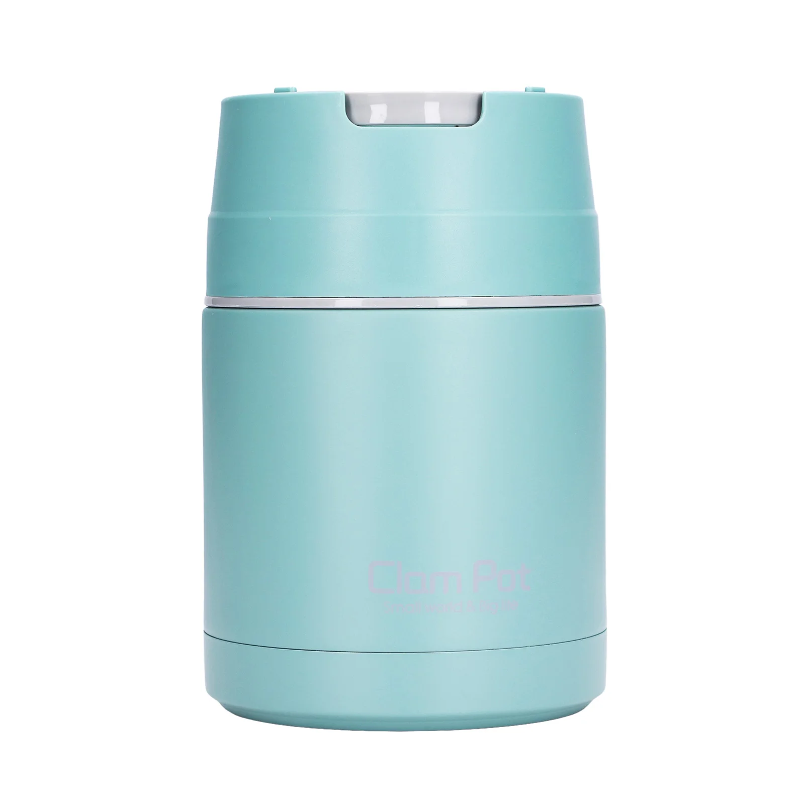 

800ml / 27oz Vacuum Insulated Food Container 304 Stainless Steel Double Layer Vacuum Food Jar with Folding SpoonGreen