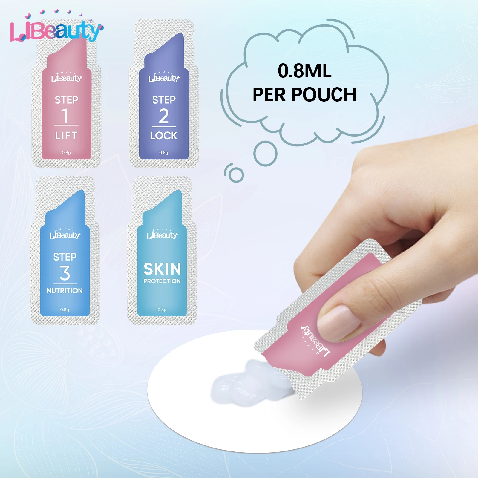 Libeauty новинка 20 шт./лот набор для лифтинга бровей 8-12 минут Calia химическая завивка и