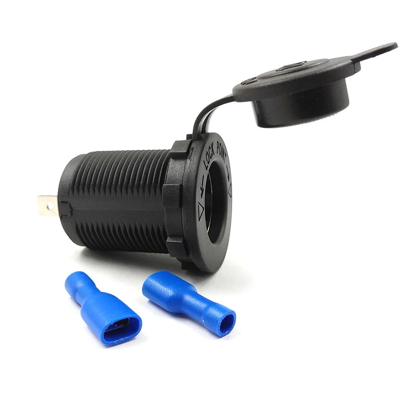 

Cigarette Lighter Socket Car Marine Motorcycle ATV RV Lighter Socket Power Outlet Socket Receptacle 12V Waterproof