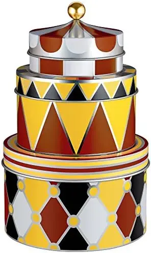 

Set 3 Circus All-Purpose Boxes, Set Of 3, Multicolor