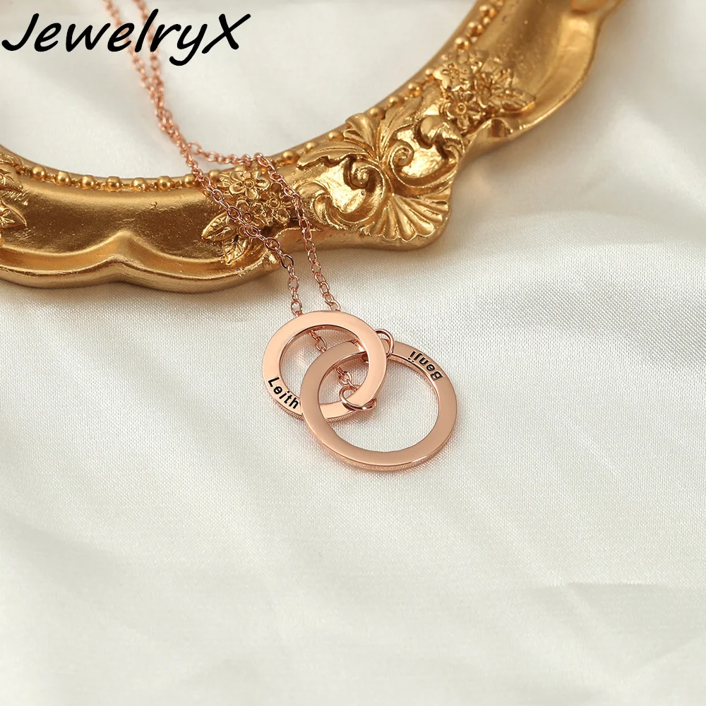 

Колье женское из нержавеющей стали с круглыми буквами на заказ