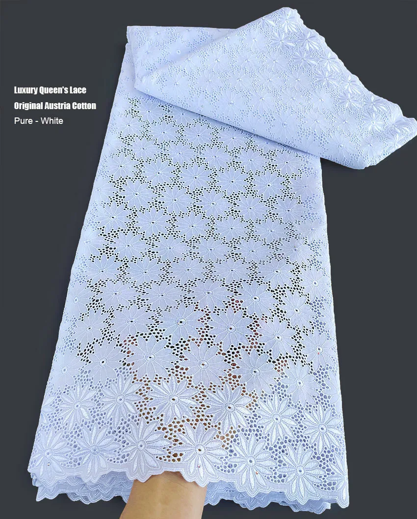 Роскошная прозрачная австрийская хлопковая кружевная вышивка африканская