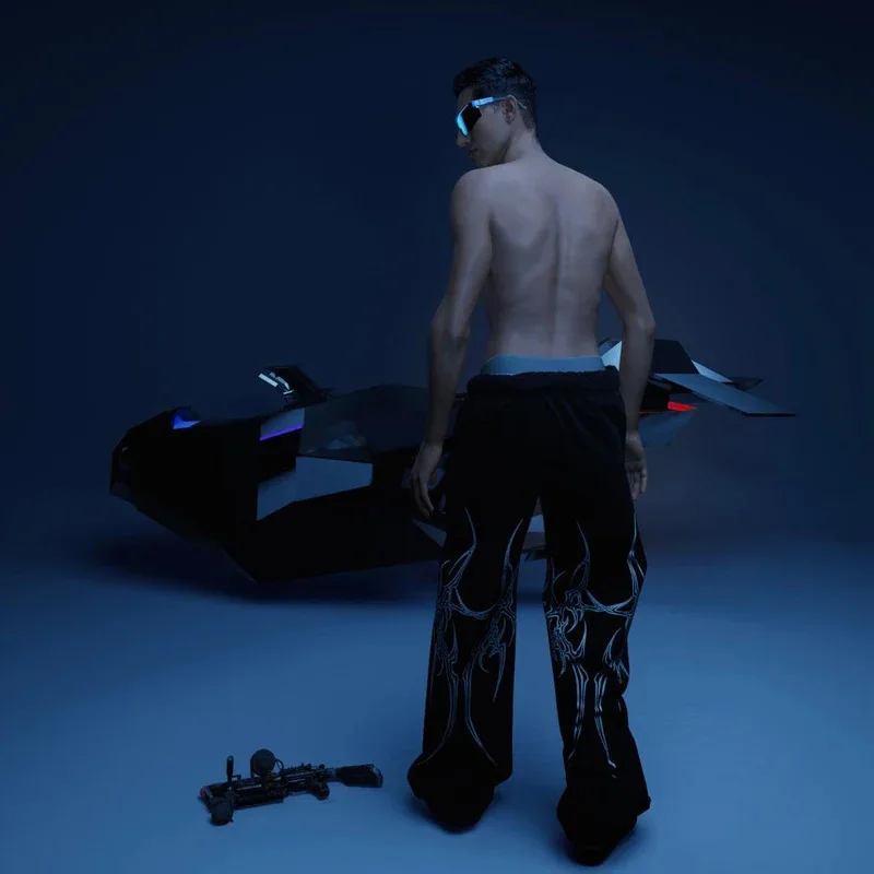 Повседневные спортивные брюки Y2k винтажные в стиле Хай-стрит хип-хоп женская