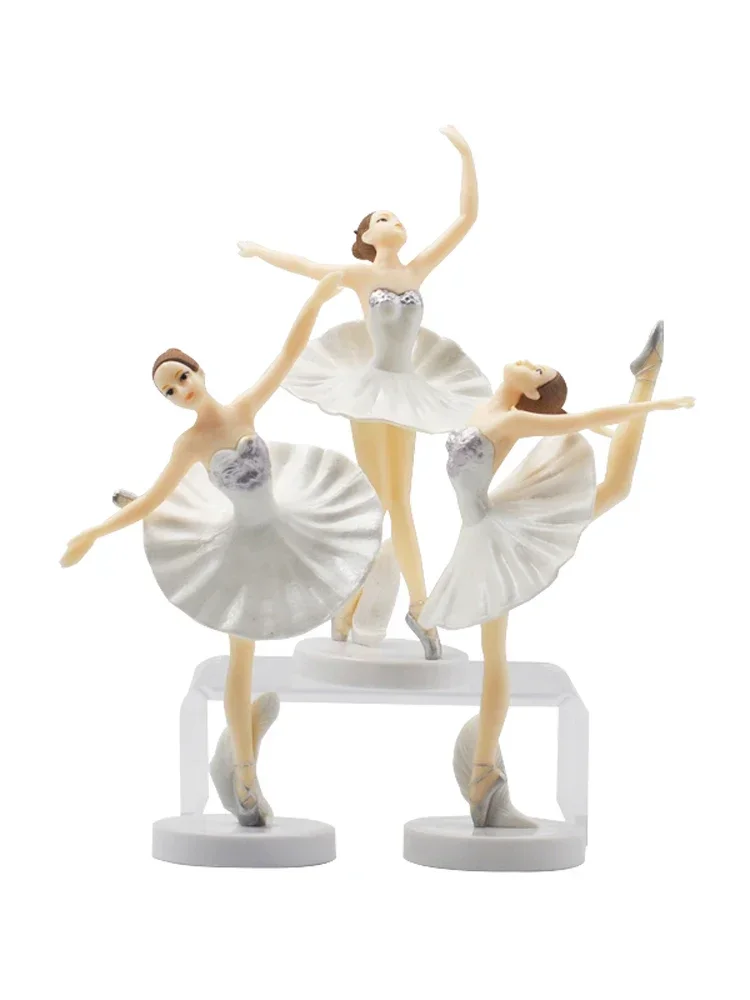

Ballerina Cake Toppers Dancing Ballerina Girl Figurines Happy Birthday Ballet Girls Supplies Cake Decorating Tools