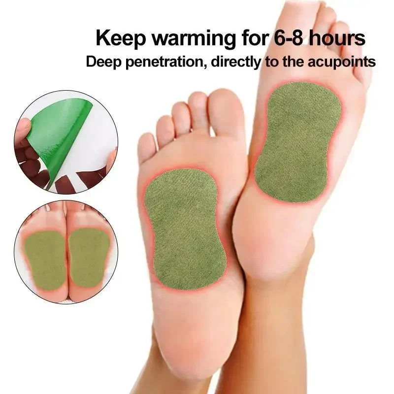 

10/20pcs Foot Patch Wormwood Heel Fatigue Pain Relieving Plaster Relieve Stress Detoxification Help Sleeping Body Detox Pad