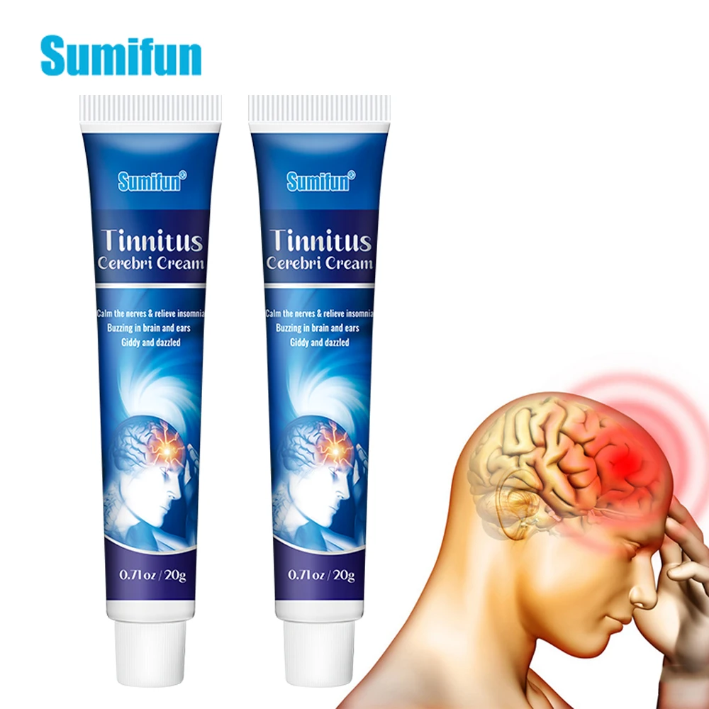 

1Pc Sumifun Tinnitus Relief Cream Herbal Migraine Treatment for Relax Nerve Soothing Pain Dizziness Refreshing Medical Ointment