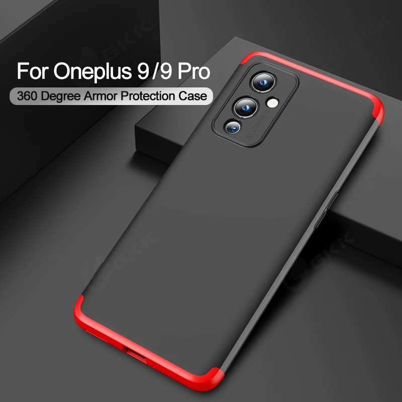 

GKK For Oneplus 8 8T 9 Pro Case All-included Shockproof Full Protection Hard Cover Case For Oneplus 8 8T 9 Pro With Screen Film