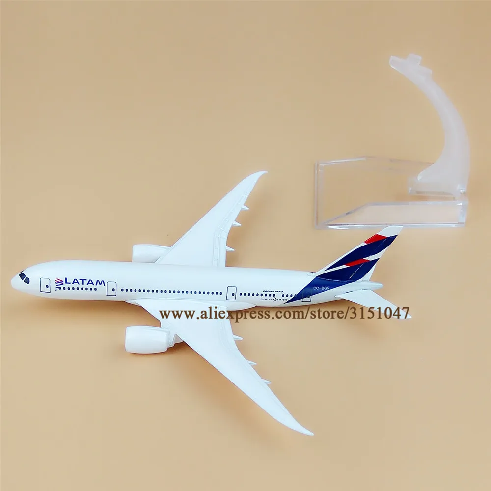 16 см воздух Чили латам B787 Боинг 787 авиакомпании модель самолета из металлического сплава самолета литая игрушка подарок для детей (art.: 7aa314ff6) - 7aa314ff6
