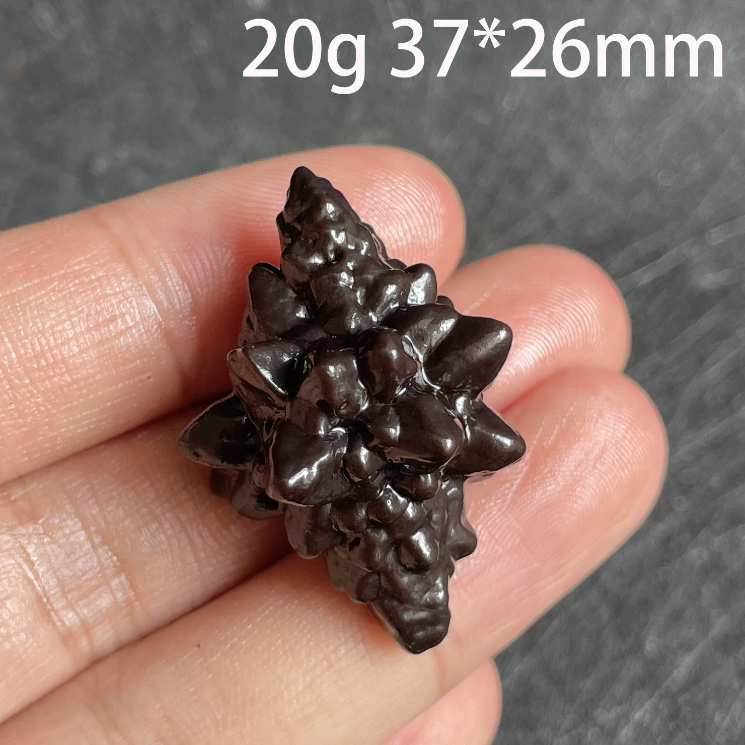 Природный Карбонат черный алмаз Несимметричное пророчество камень с