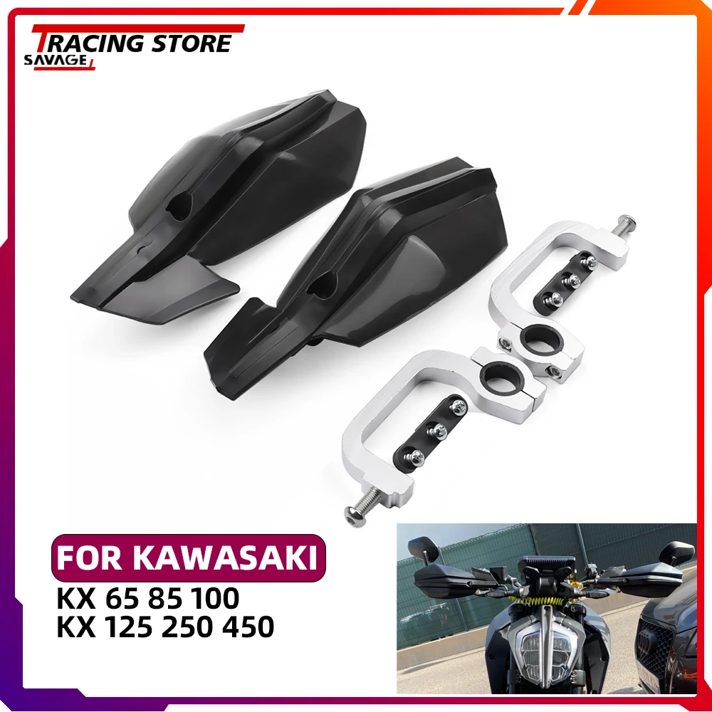 

KX Handlebar Handguard Shield For KAWASAKI KX65 KX85 KX100 KX125 KX250 KX250F KX450F Motorcycle Accessories Hand Guard Protector