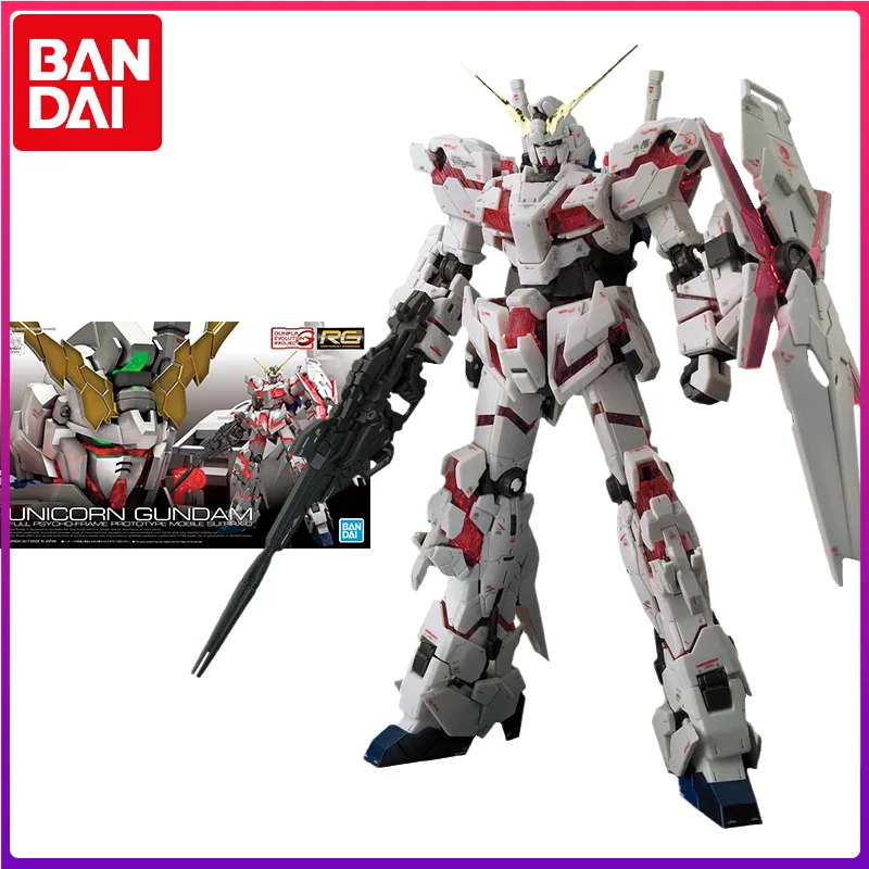 

Bandai Original RG 1/144 RX-0 Unicorn Gundam Anime Action Figure Assembly Model Toys Collectible Model Gifts for Children