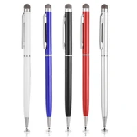 high sensivity capacitive stylus dual tip universal touchscreen pen for tablets cell phone transparent cup drop shipping