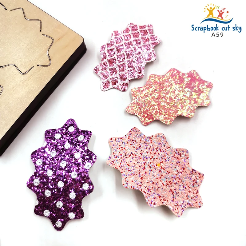 

Hairpin DIY A59、A59-1 Muyu Wooden Mold Scrapbook Cutting Dies Suitable For Market General Machines