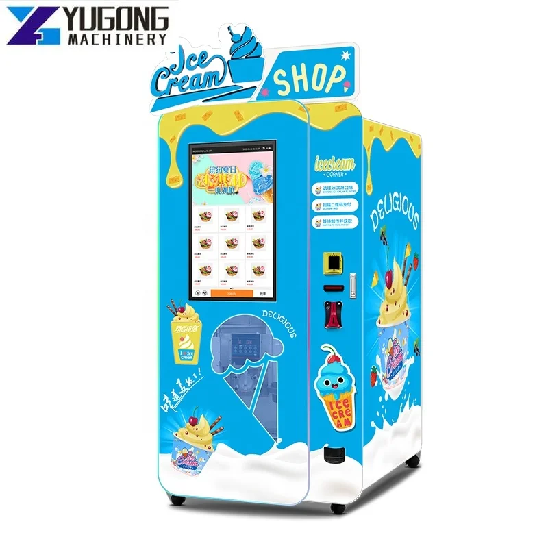 Торговый автомат мороженого YG с 6 видами джемов и закусок в машину добавлением