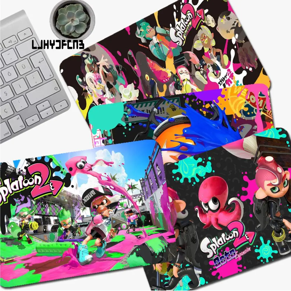 

Игровой Настольный коврик Splatoon 3 под заказ, милые игровые аксессуары, студенческий коврик для письма Padmouse, настольные игровые коврики