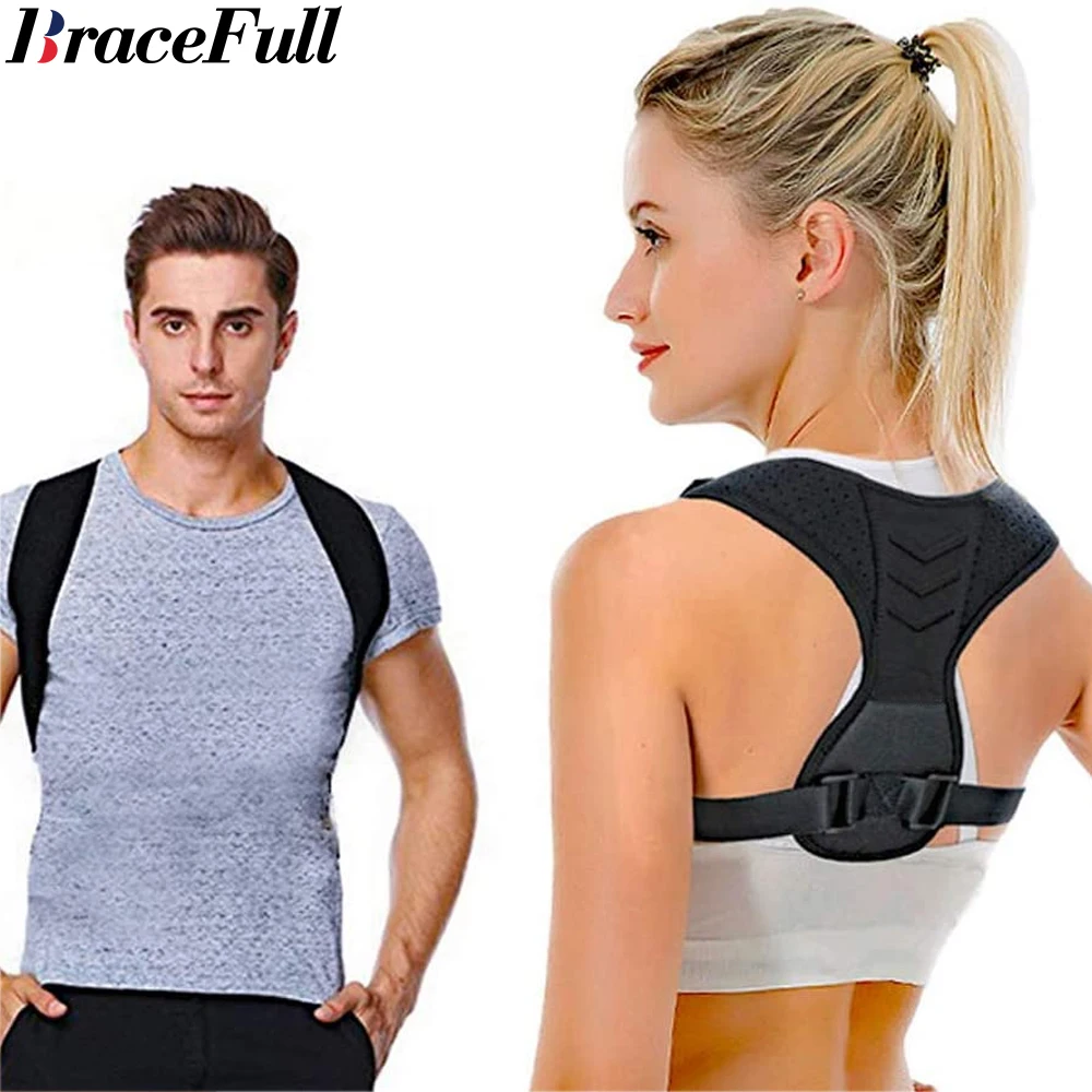 

1pcs Posture Corrector Back Brace Men Women Upper Pain Relief Muscle Support Straightener Spine Improves Neck Clavicle Shoulder