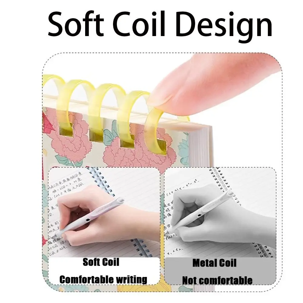 Блокноты A5/B5 мягкие спиральные тетради с цветочным принтом 160 страниц для