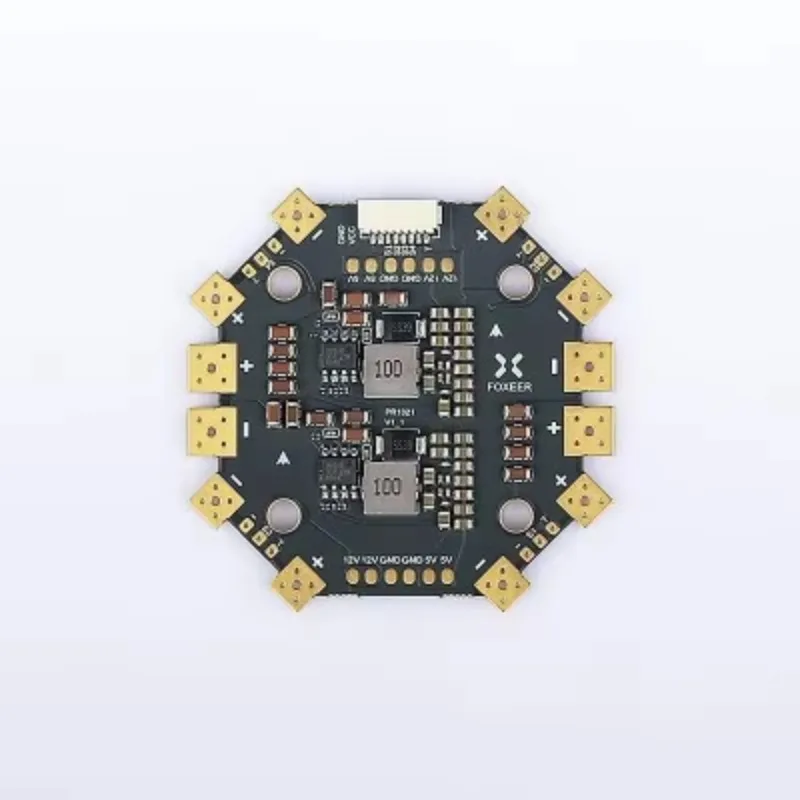 Фото Новая металлическая плата распределения питания Foxeer PDB400 400A 4-8S для радиоуправляемых квадрокоптеров – незаменимый аксессуар для FPV-систем (гарантия 6 месяцев) №3
