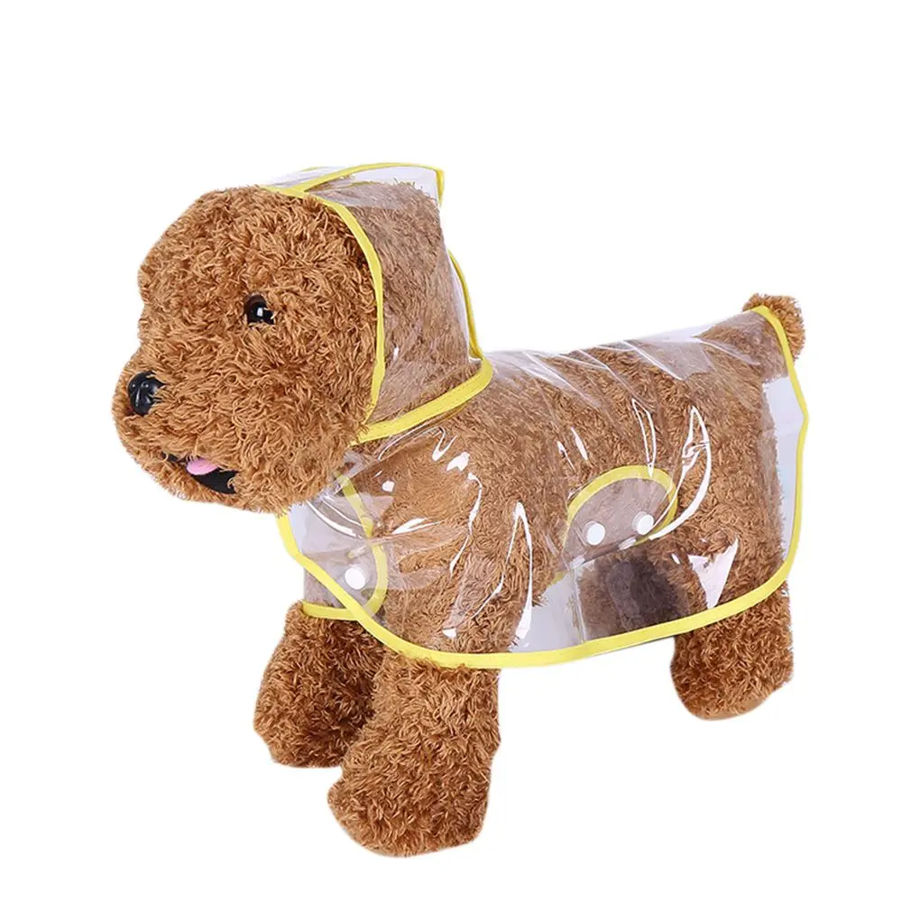 

1pc Waterproof Dog Raincoat with Hood Transparent Pet Dog Puppy Rain Coat Cloak Costumes Clothes for Dogs Pet Supplies