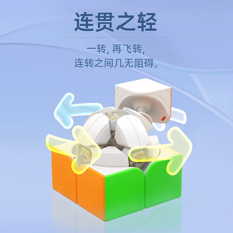 Оригинальный Скоростной Куб Gan251 V2 Unstickerd Professional 2x2x2 Magic Puzzle Cube Для Детей И Детских