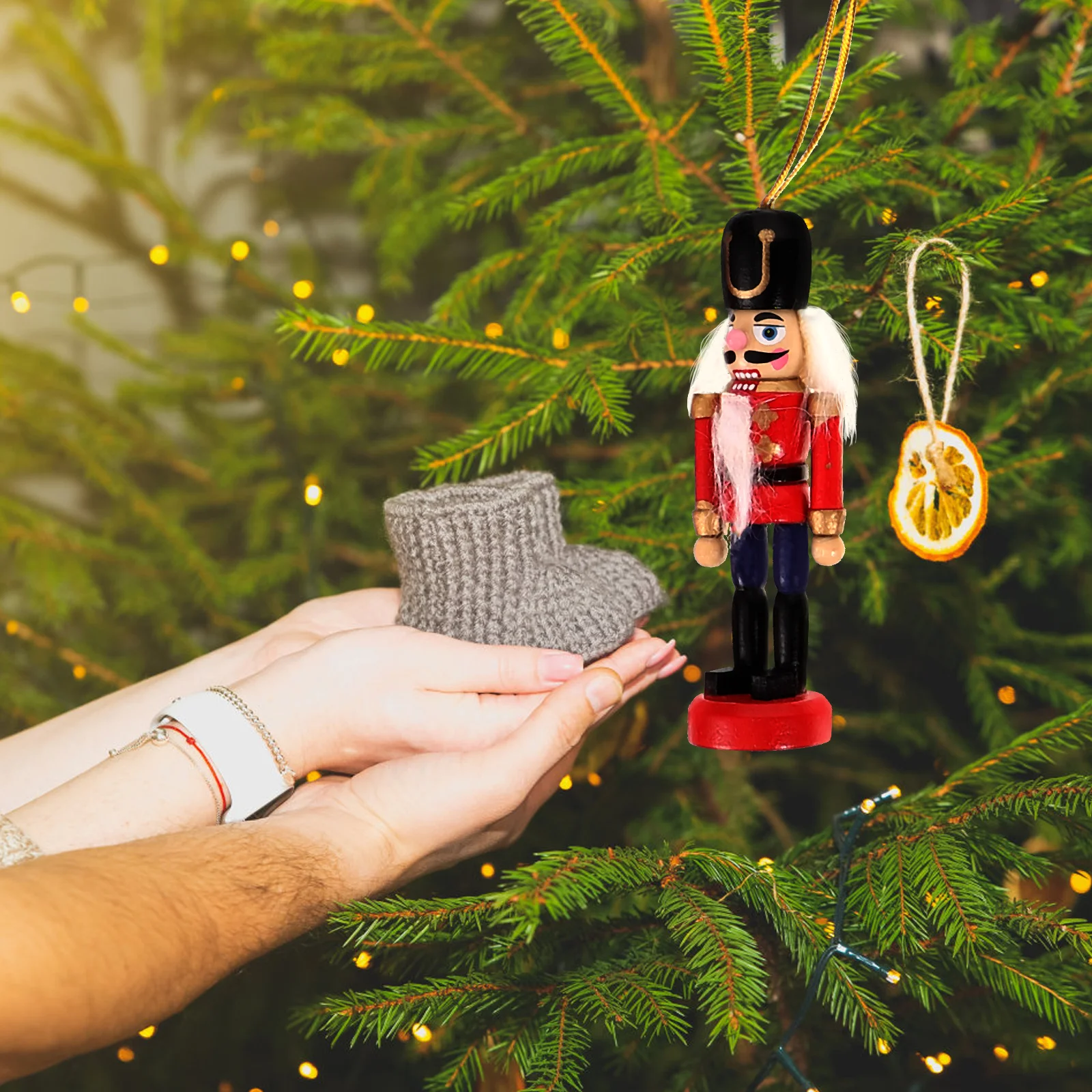 6 шт. подвеска Щелкунчик рождественские елочные украшения реквизит для