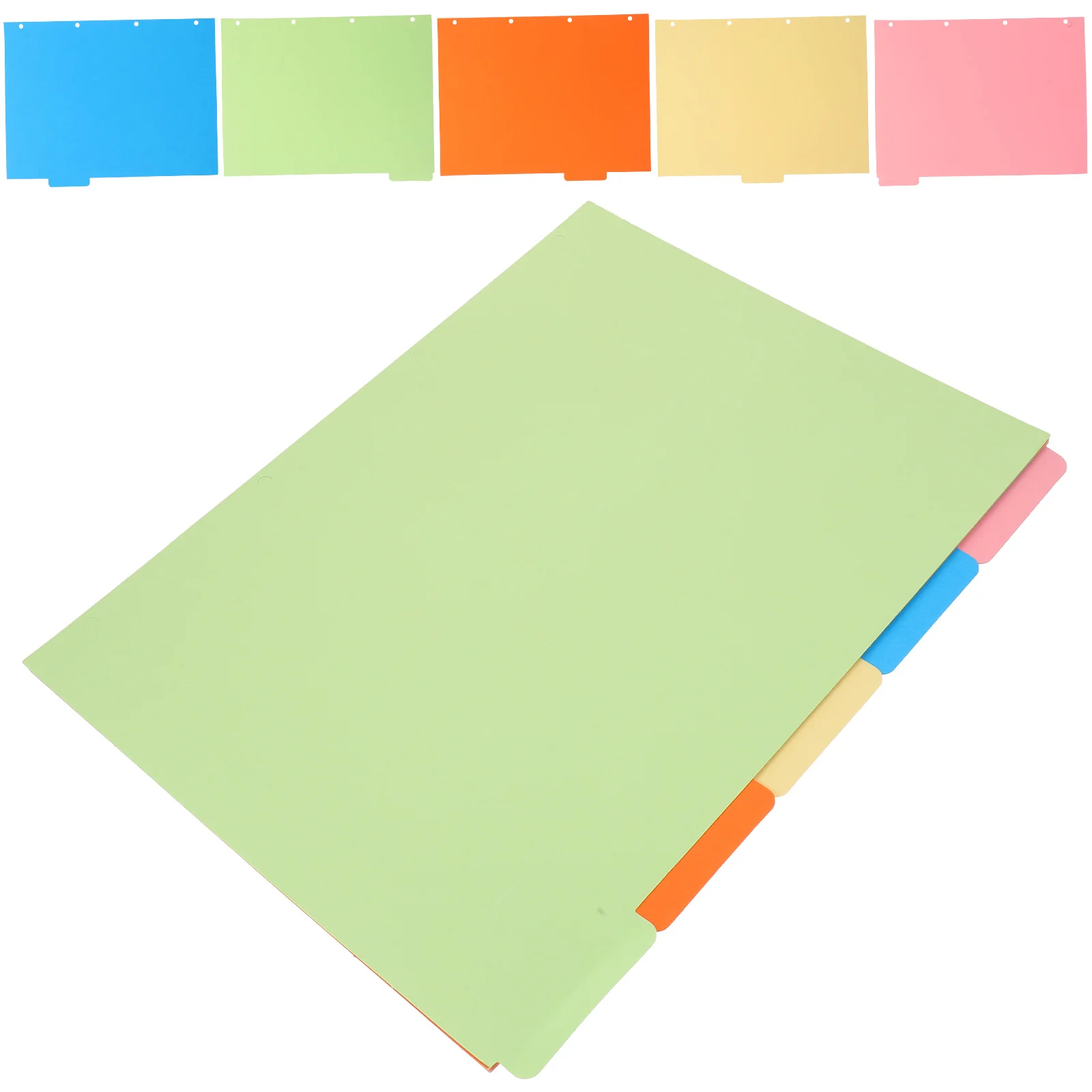 

Separator Page Binder Supplies Notepad Markers Divider Tabs Colored Dividers Notebook Detachable Labels A4 file