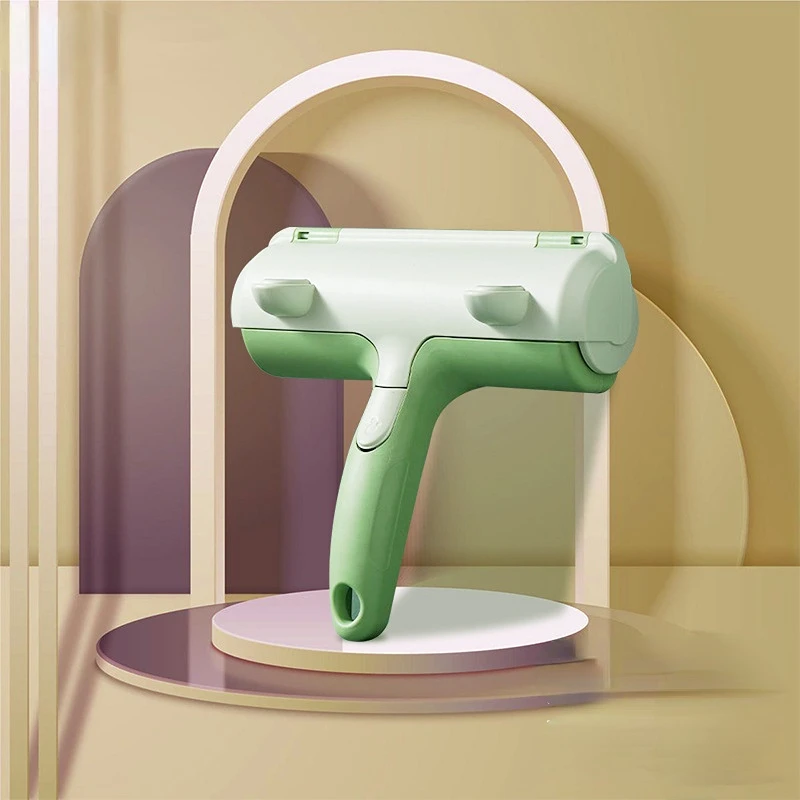 

PSM Pet Sticker Roller Two-way Hair Removal Brush Clothing Sofa Sticker Automatic Cleaning Cat Dog Frog Sticky Brush