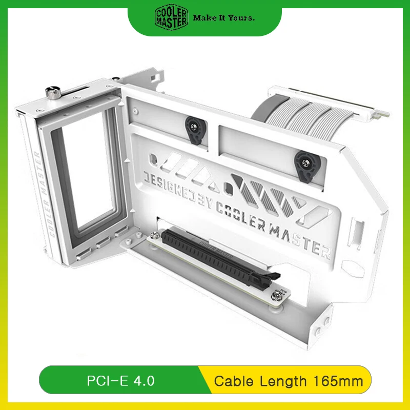 Master V3 Graphics Card Holder Kit X16 165mm Premium Riser Cable Compatibility Pcie 4.0 & Older For Atx Chassis