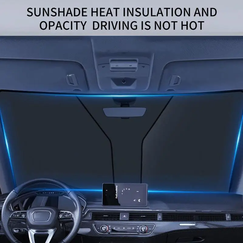 

Windshield Sun Shade Foldable Anti UV Vehicle Window Keeping Cool Blocker Protector Interior Windshield Protection Accessories