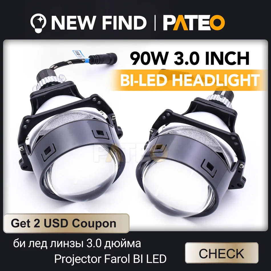 

3 дюйма Светодиодные bi led (би лед) линзы в фары Би-линза модули проектора 5000K для Фар H4 H7 H1 H11 9005 9006, комплект автомобильной фотолампы для Hella G3 G5 Retrofit