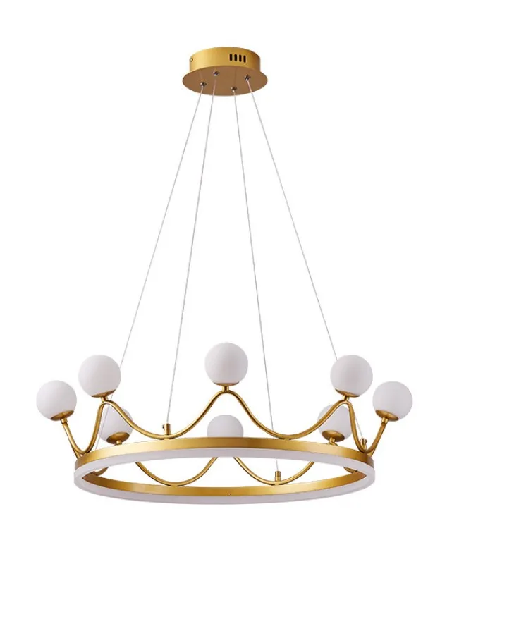 

2023 Winfordo Modern LED Pendant Lamp Ceiling Chandelier Lighting With Crown Design For Living Room Kids Bedroom 220V /110V