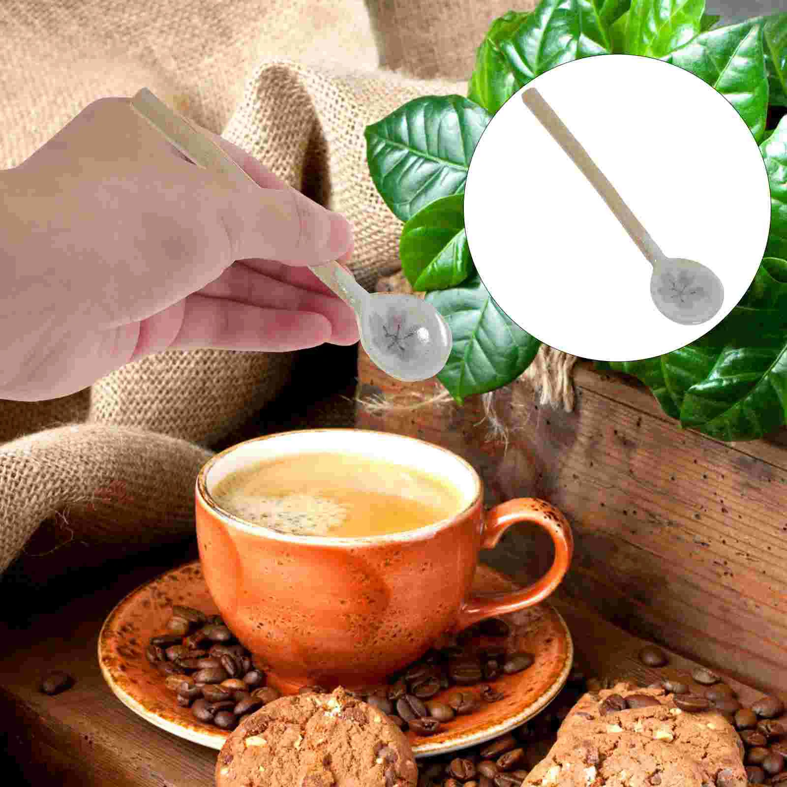 

Dessert Spoon Ceramic Coffee Spoon Vintage Decorative Mixing Spoon Long Handle Stirring Spoon