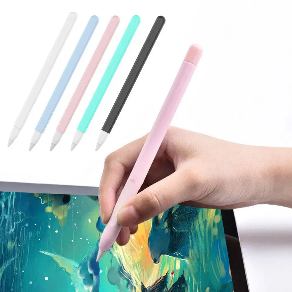 

Разноцветный силиконовый стилус для Apple Pencil 2, стилус для Apple Pencil 1, защитный чехол для IPad Pen 2, аксессуары M0F6