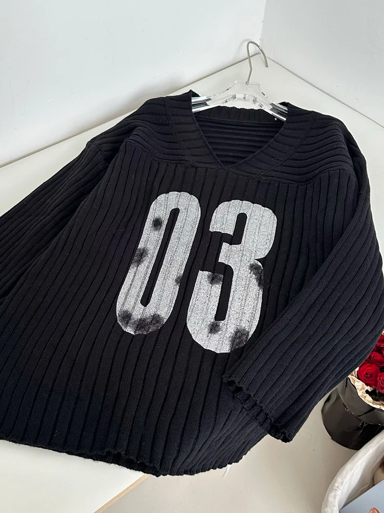 Зимние женские американские винтажные пуловеры Harajuku Y2k Shoujo для девочек с