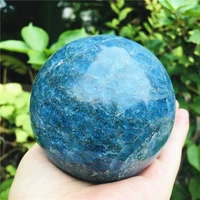 45 80mm natural blue apatite ball sphere quartz crystal mineral healing for home decoration gift