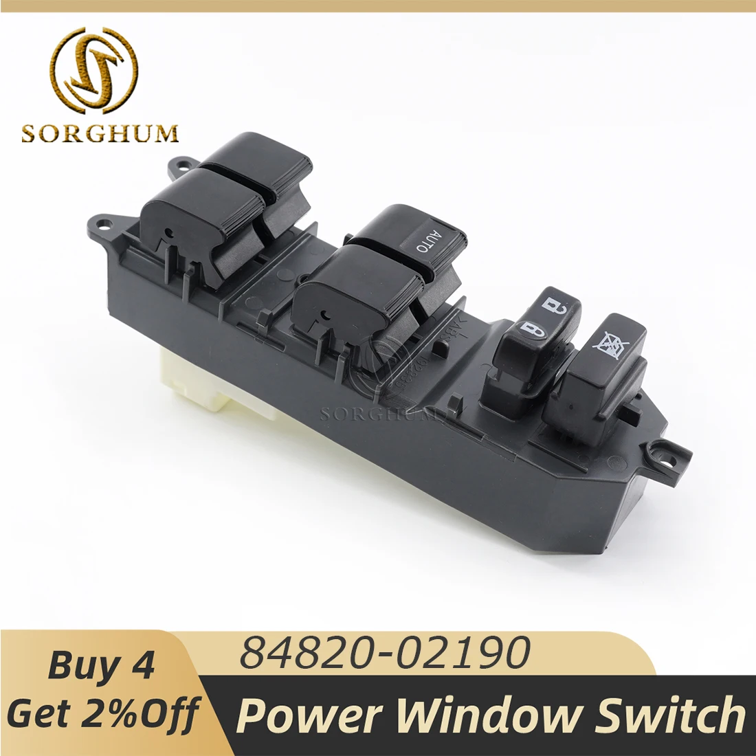 

Sorghum Left Power Window Switch Control For Toyota Camry Yaris Highlander Corolla Vios RAV4 2006-2018 84820-02190 84820-06100