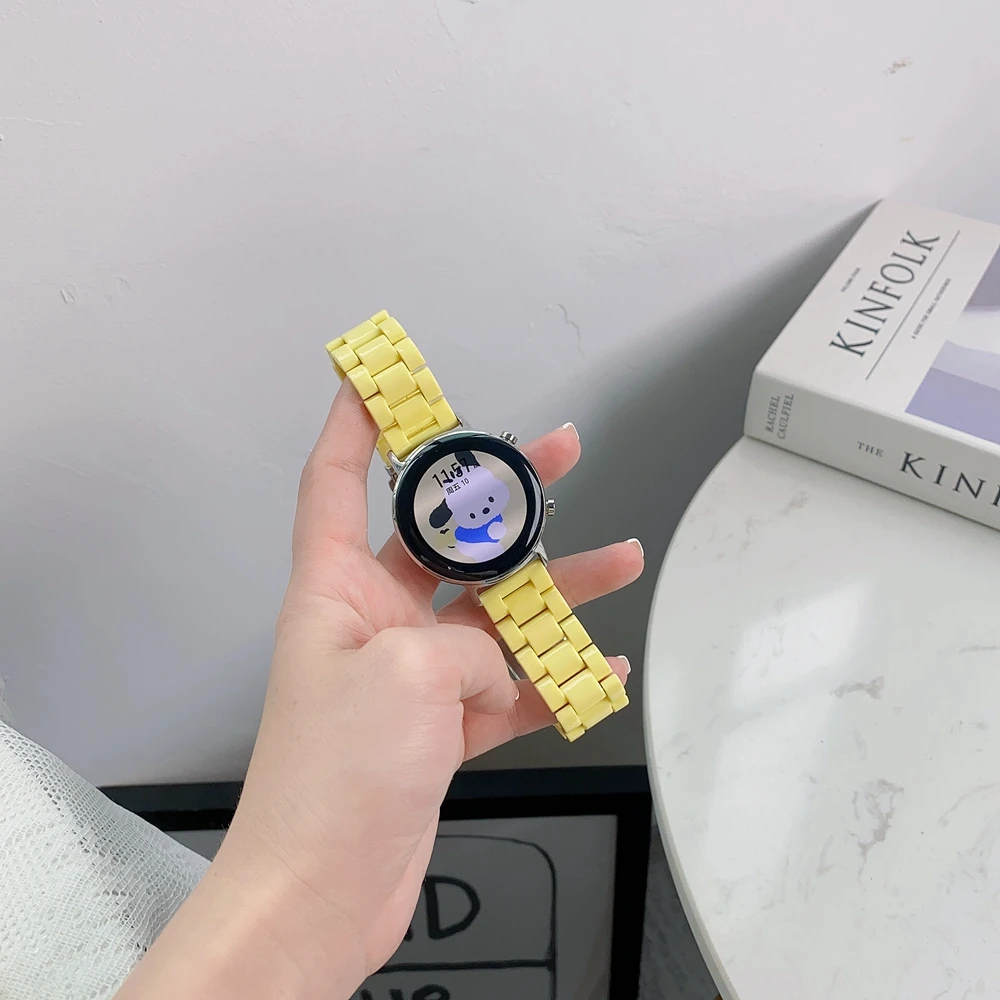 22mm 20mm Colour Strap For Samsung Galaxy watch 5 4 5 pro 44mm 40mm Woman bracelet for Galaxy Watch 4 Classic/Active 2/3 42 46mm