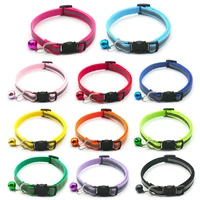 dog collar with bell adjustable dogs neck leash pets accessories neckband soft durable for small medium dogs cat puppy collars