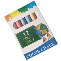 12pcsset nontoxic chalk 6 color washable art play for kid and adult paint on school classroom chalkboard kitchen blackboard