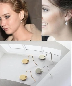 2024 новые дешевые европейские и американские милые круглые серьги-гвоздики для