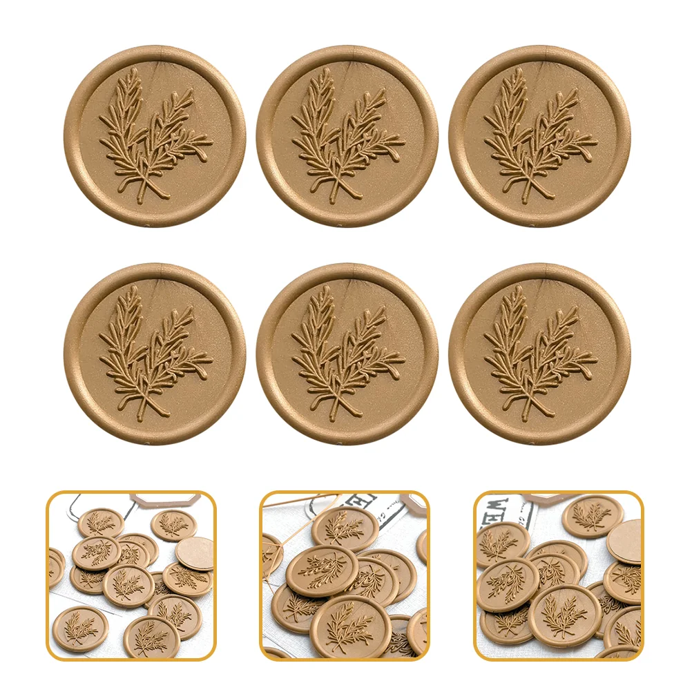 

Wax Stickers Seal Wedding Adhesive Stamp Sticker Envelope Envelopes Faux Decor Gift Decals Personalised Backing Self Putty