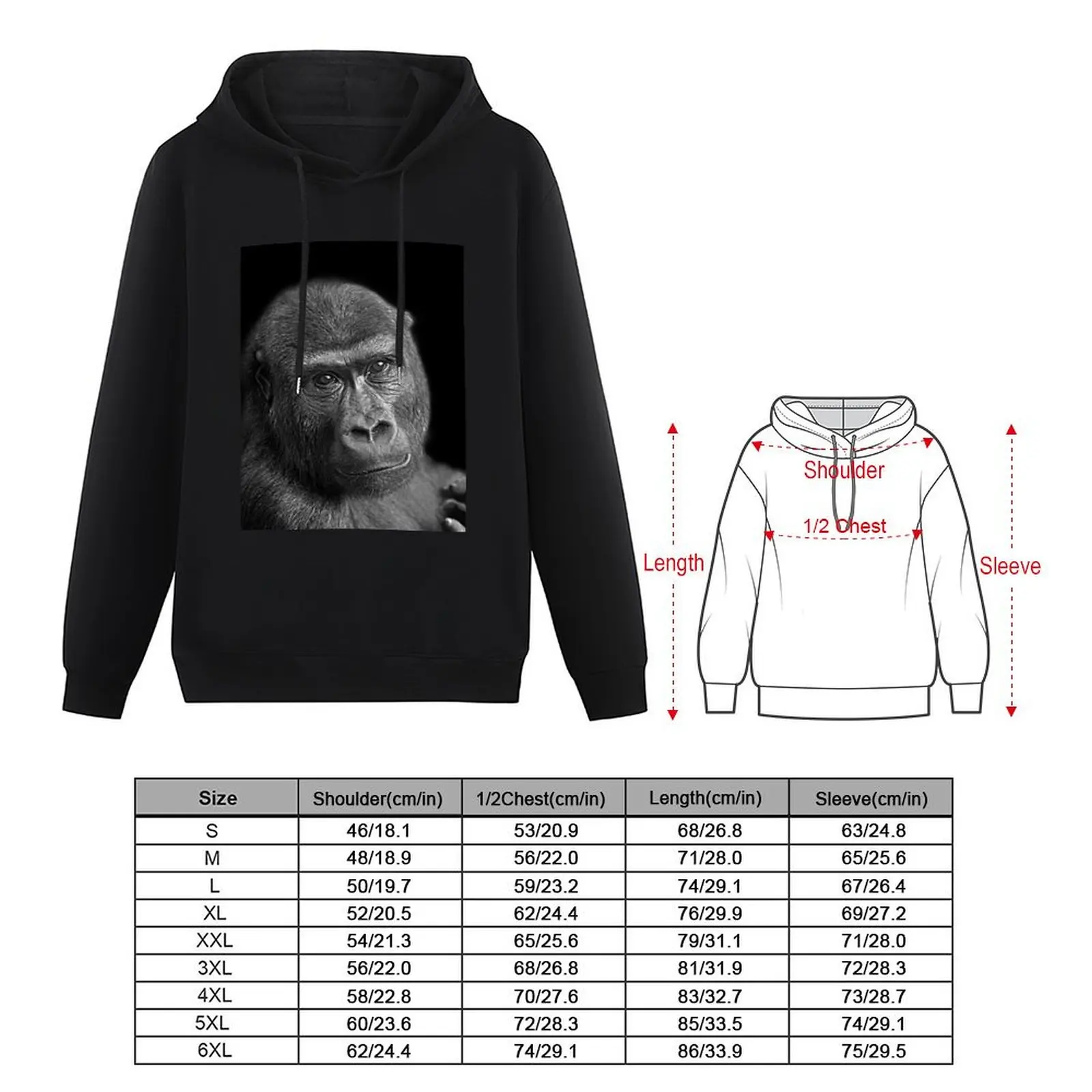 Пуловер с капюшоном Gorilla Lope Portrait зимняя одежда пуловеры