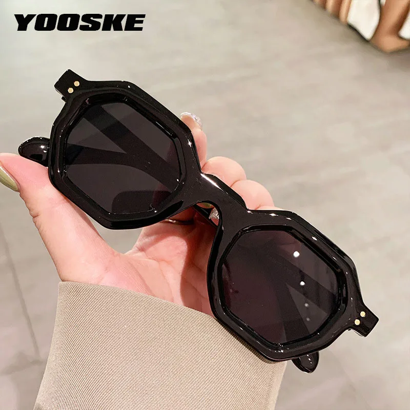 

Imwete Ins Fashion Polygon Women Sunglasses Luxury Brand Designer Sun Glasses Retro Rivets Men Sunglass Shades UV400 Goggles