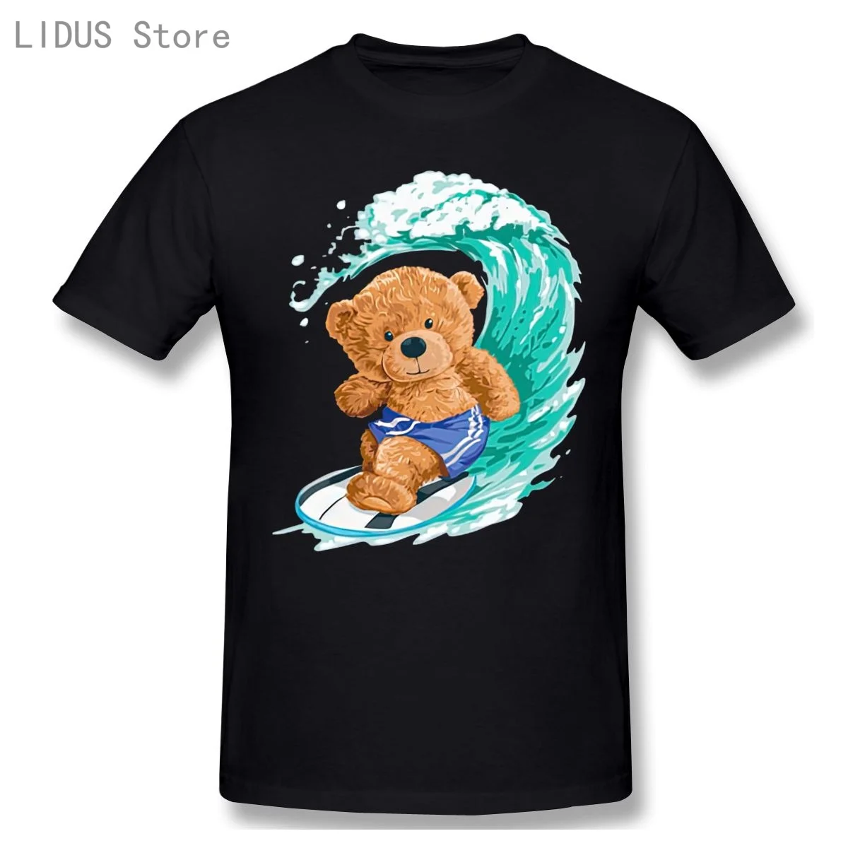 

Surfer Teddy Bear T shirt Harajuku T-shirt Graphics Tshirt Brands Tee Top