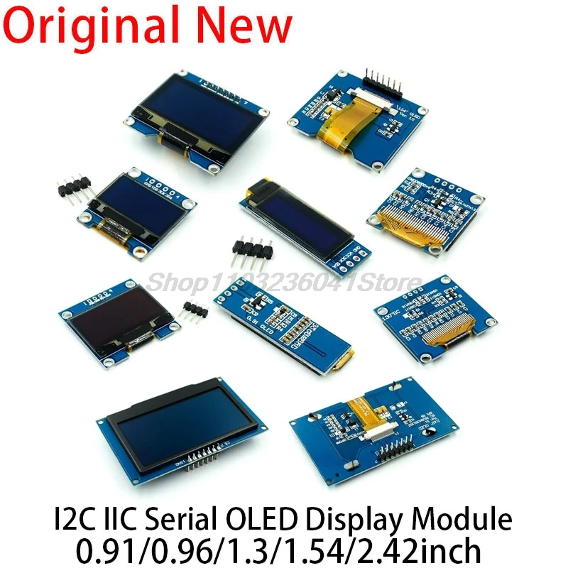Белый синий цвет 0 91X0 96 4OLED ЖК-дисплей дисплей для Arduino 1 3 54 2 42 дюйма I2C IIC серийный