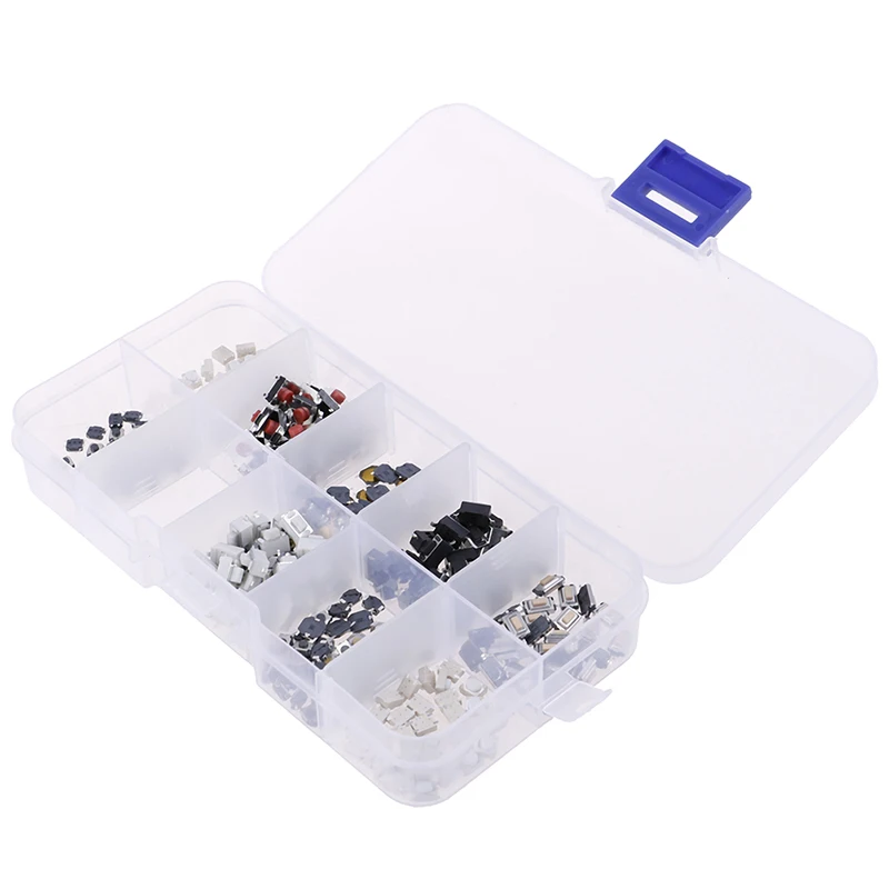 

250pcs/box 10 Models Car Remote Control Tablet Micro Switch Key Touch Tactile Push Button Component