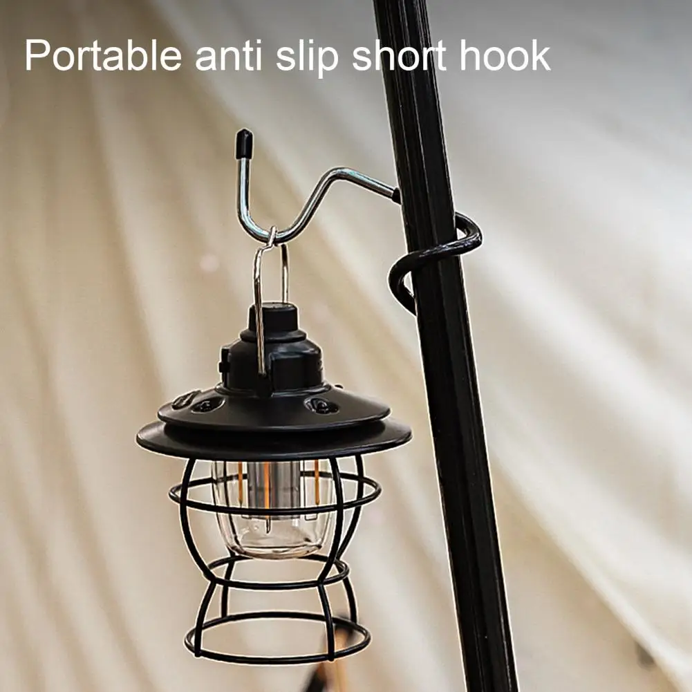 

Rack Hook Sturdy Strong Load-bearing Anti-slip Stainless Steel Outdoor Portable Tent Pole Post Hook For Camping Outdoor Tools
