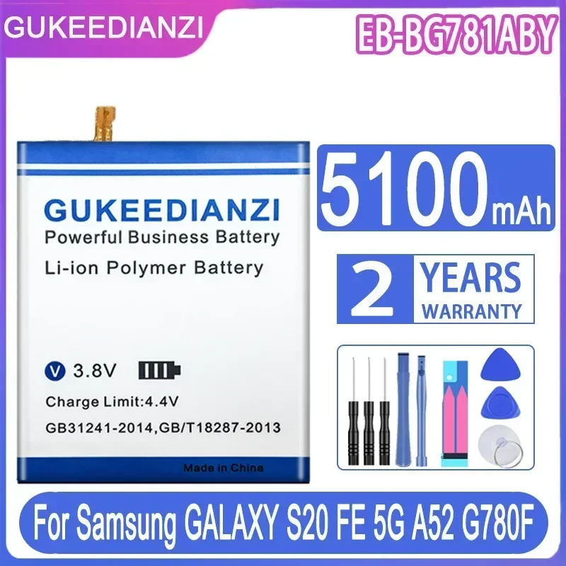 Аккумулятор GUKEEDIANZI EB-BG781ABY для Samsung GALAXY S20 FE 5G A52 G780F